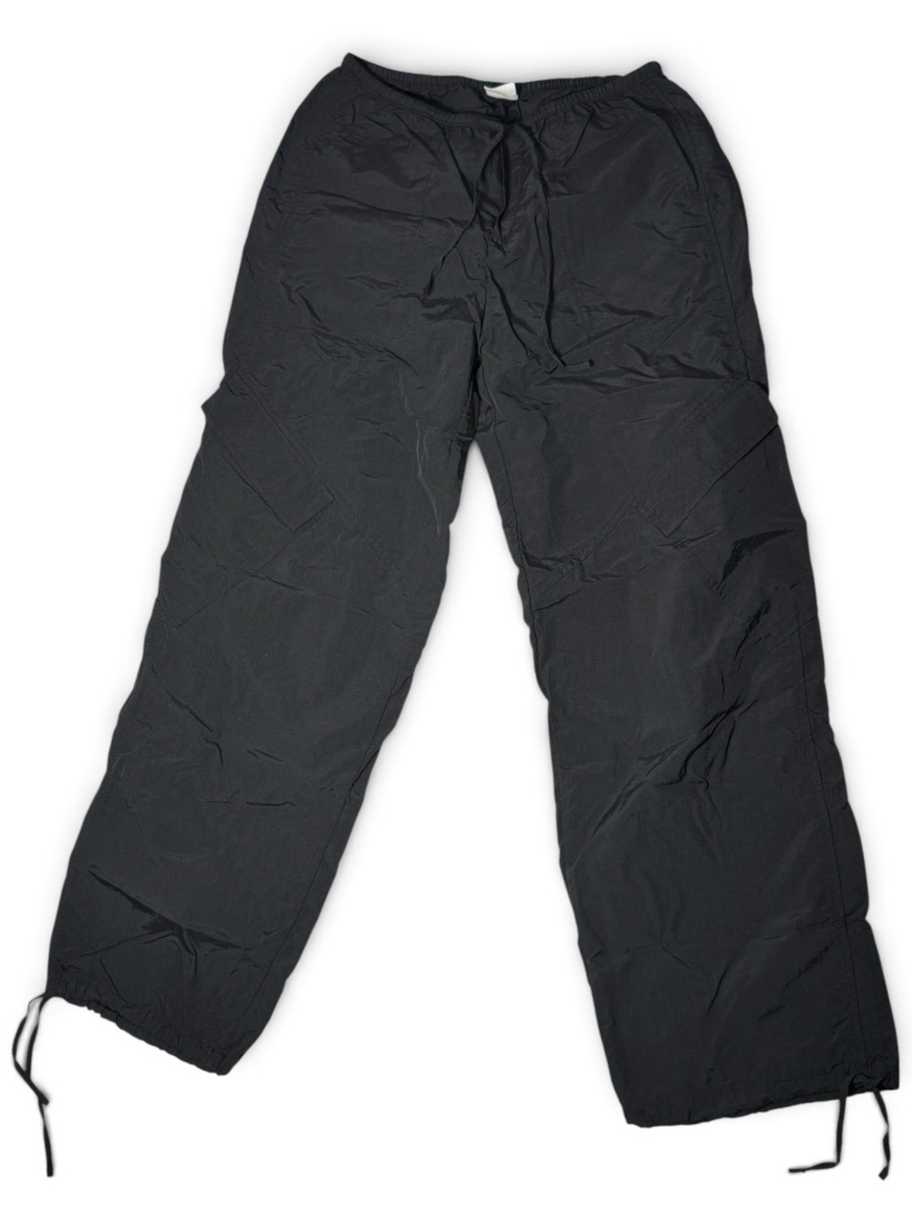 No Boundaries Black Parachute Pants Baggy Track Pants- Xsmall